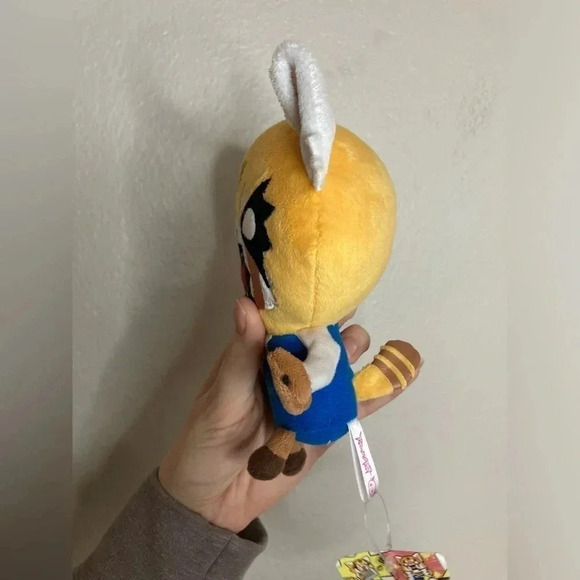 NWT Sanrio Aggretsuko Death Metal Karaoke Plush Sanrio Japanese Tags 6.5” - Picture 7 of 9